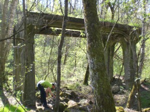 Kumpel beim Cache auspacken